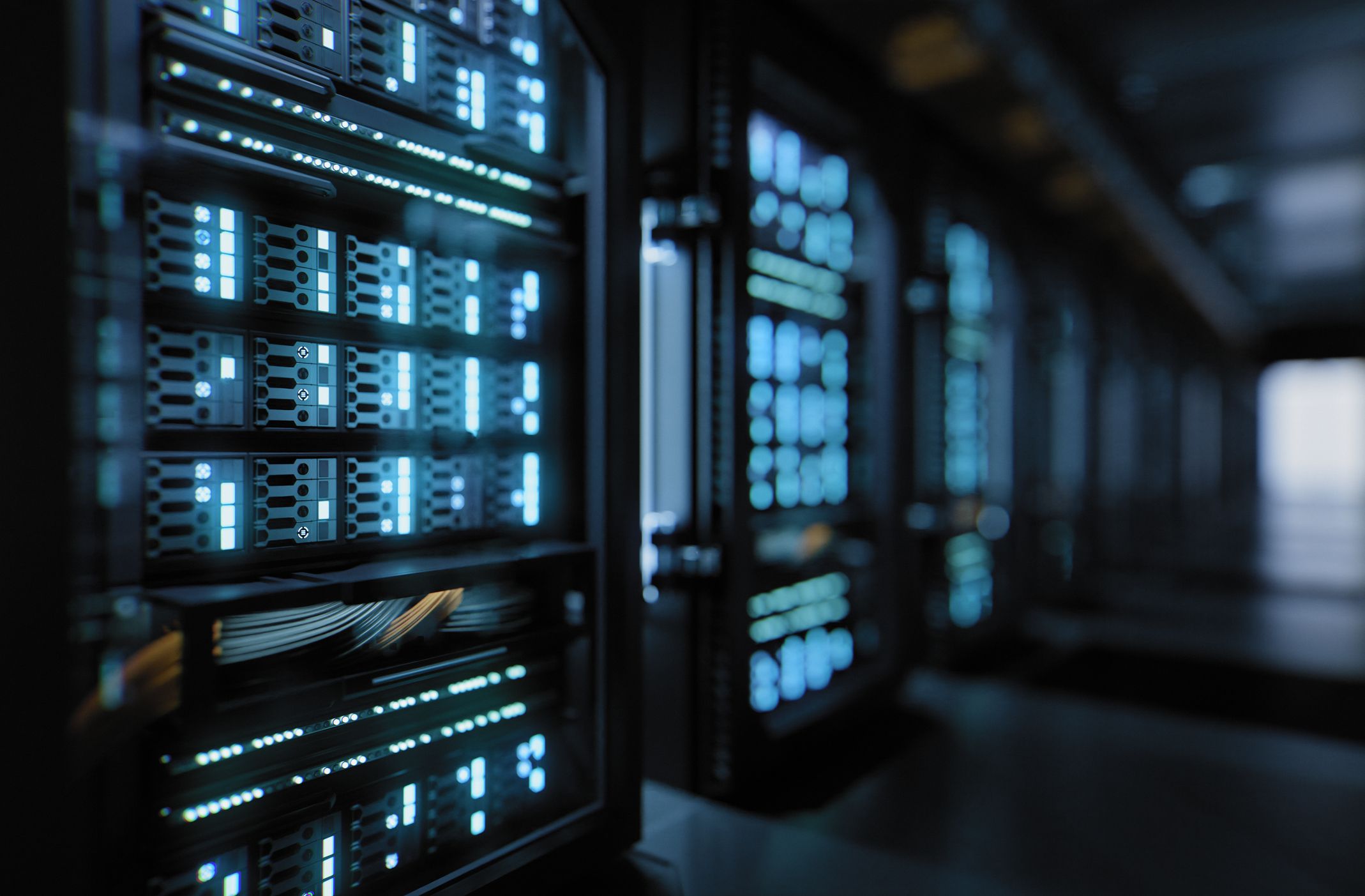 Salle de serveurs d'un data center
