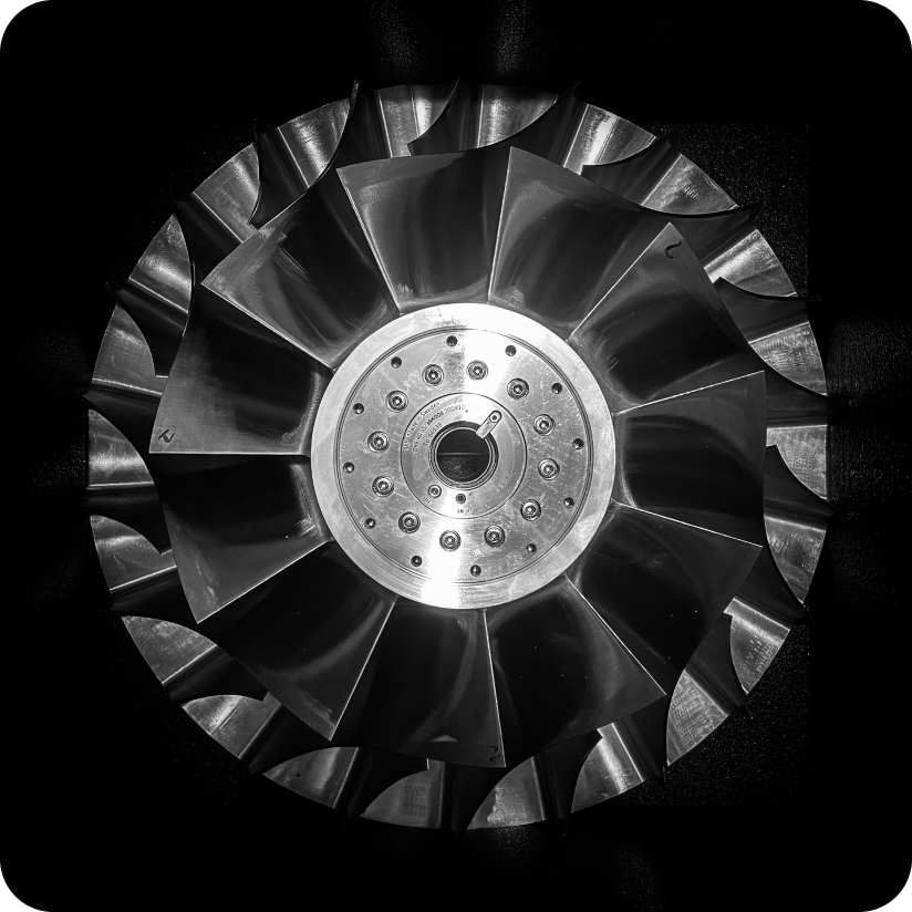 Turbomachine de la technologie GEN5 d'ALPINOV X, vue de face